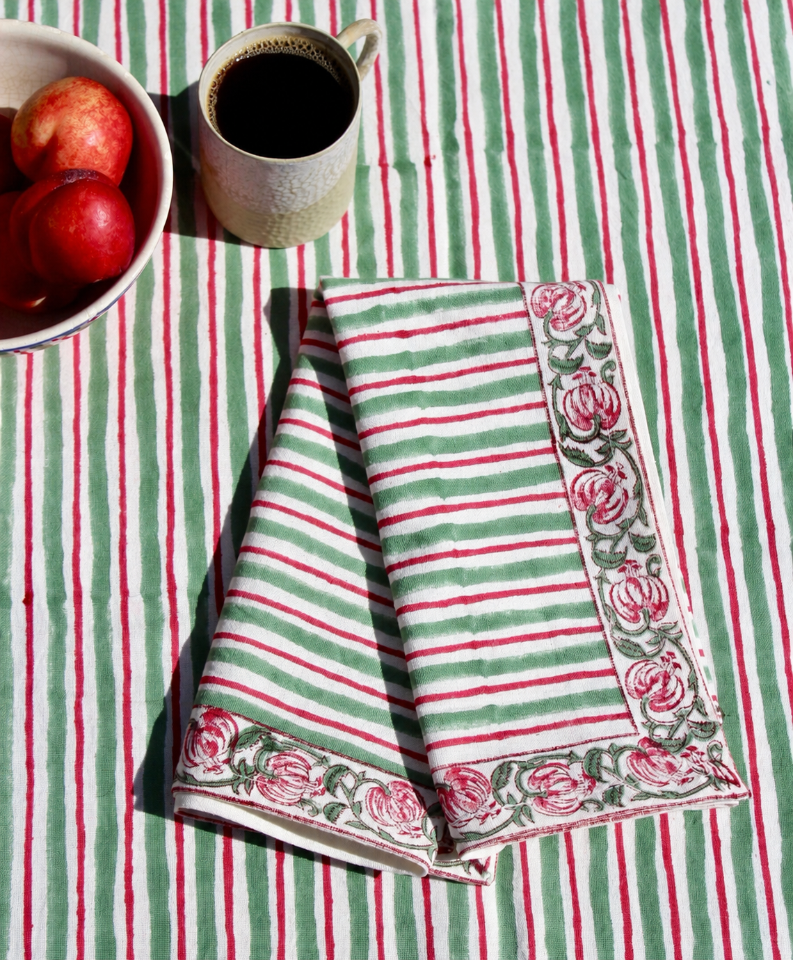 Pink City Stripe Napkins | Set of 6