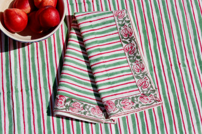 Pink City Stripe Napkins | Set of 6