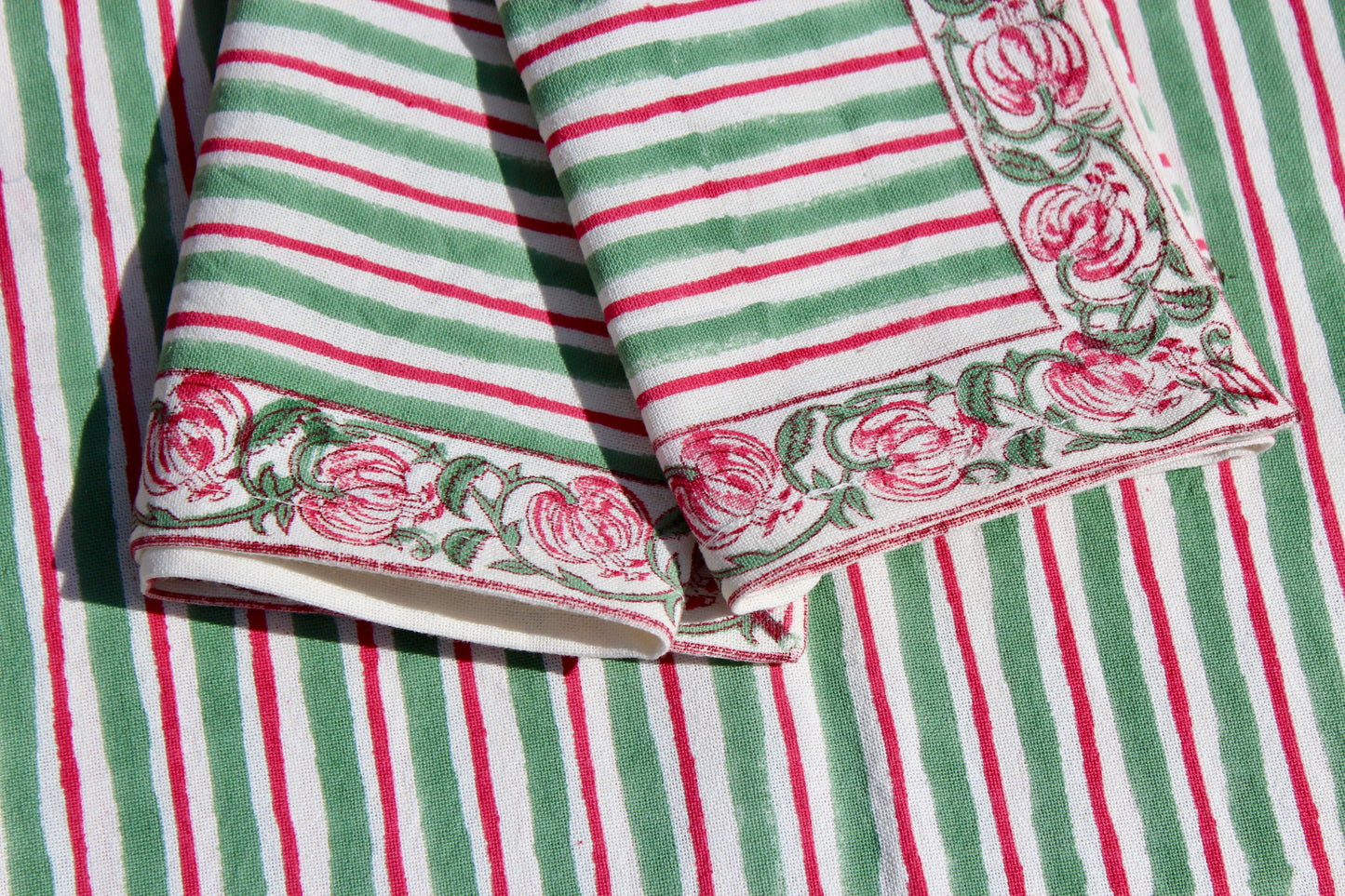 Pink City Stripe Napkins | Set of 6