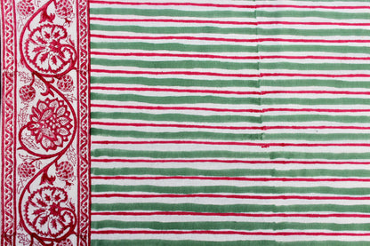 Pink City Stripe Tablecloth