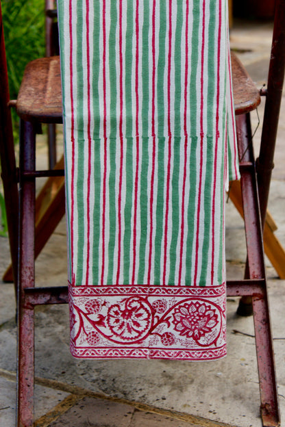 Pink City Stripe Tablecloth