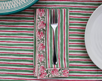 Pink City Stripe Napkins | Set of 6
