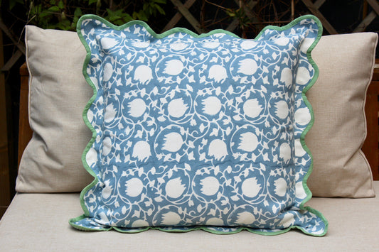 Jaipur Garden Scallop Cushion