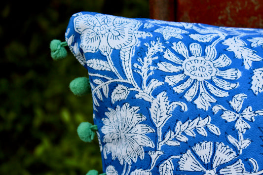Cobalt Summer Cushion